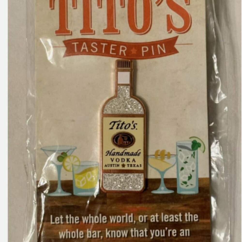 Tito's Vodka 'Official Tito’s Taster' Lapel Pin -New!
